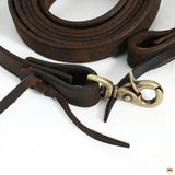 Hilason Western Horse Genuine Leather Single Reins Dark Brown