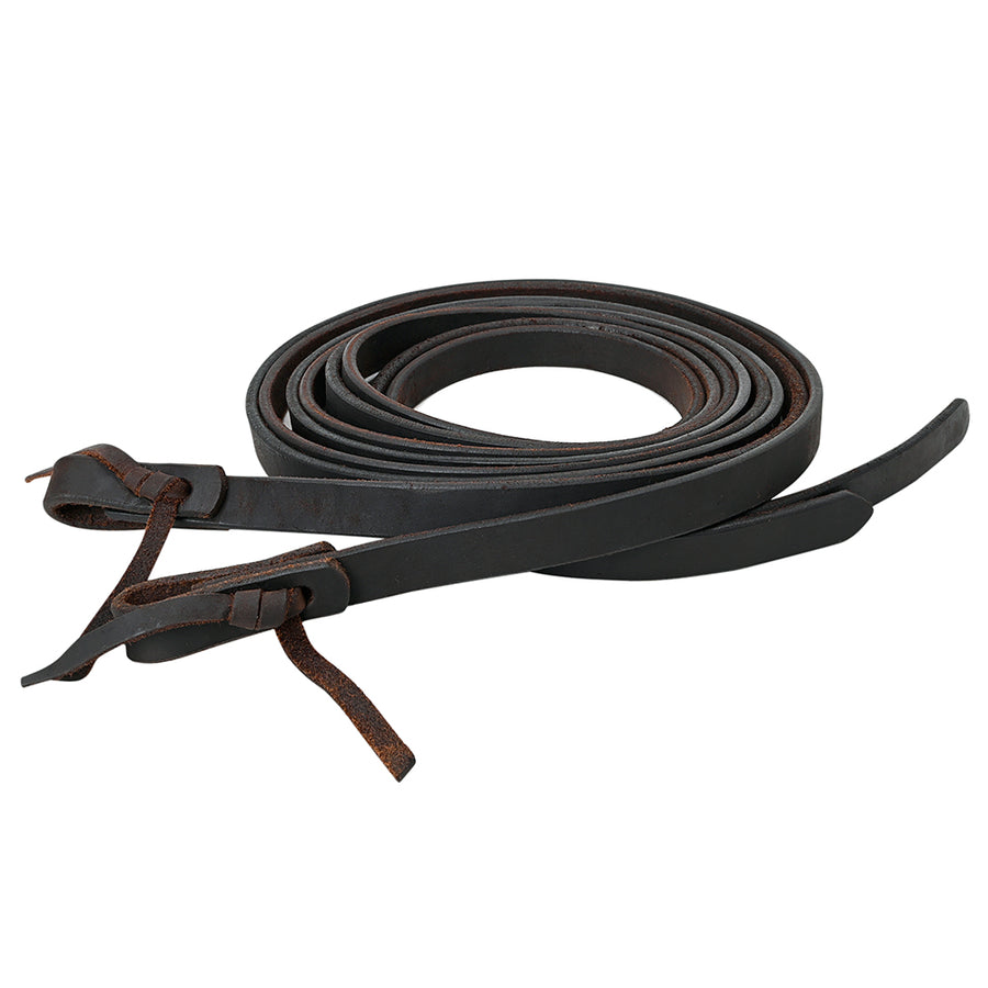Hilason Western Horse Genuine Leather Western Split Reins Dark Brown 3/4" X 8' - Uhorse