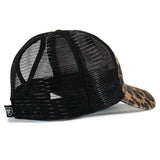 Ariat Logo Crown Hat Cap Leopard & Black Mesh Snapback Adjustable