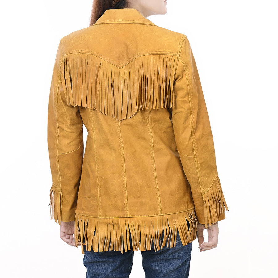 American Darling Genuine Vintage leather Women Blazer dress Shirt jacket ladies Girl| | for