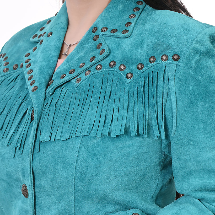 American Darling Genuine Vintage leather Women Blazer dress Shirt jacket ladies Girl| | for