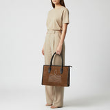 American Darling Tote Bag Western Genuine Leather Handcrafted Shoulder Purse with Boot Stitched Design and YKK Zipper