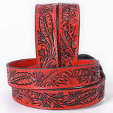 Beautifully hand tooled Genuine American Leather Belt Men and  Women