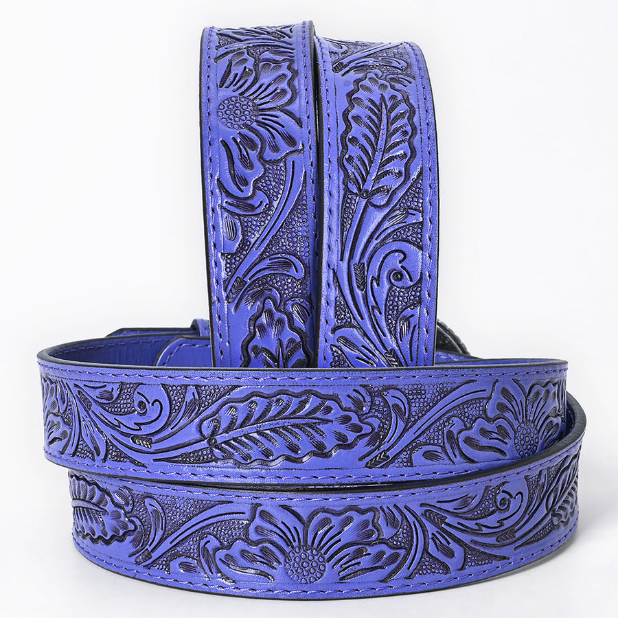 American Darling Belt Beautifully Hand Tooled Leather Unisex | Western Handcrafted