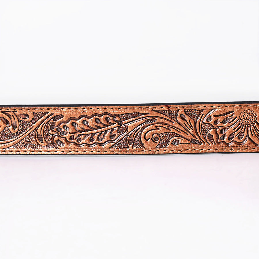 American Darling Belt Beautifully Hand Tooled Leather Unisex | Western Handcrafted