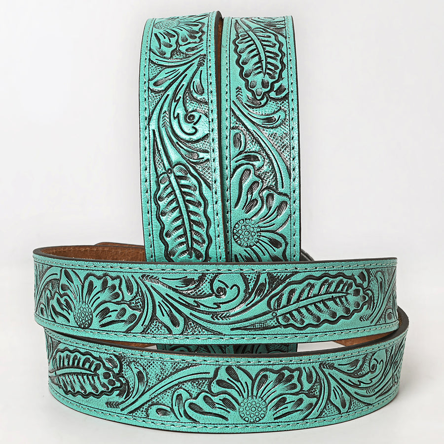 American Darling Belt Beautifully Hand Tooled Leather Unisex | Western Handcrafted
