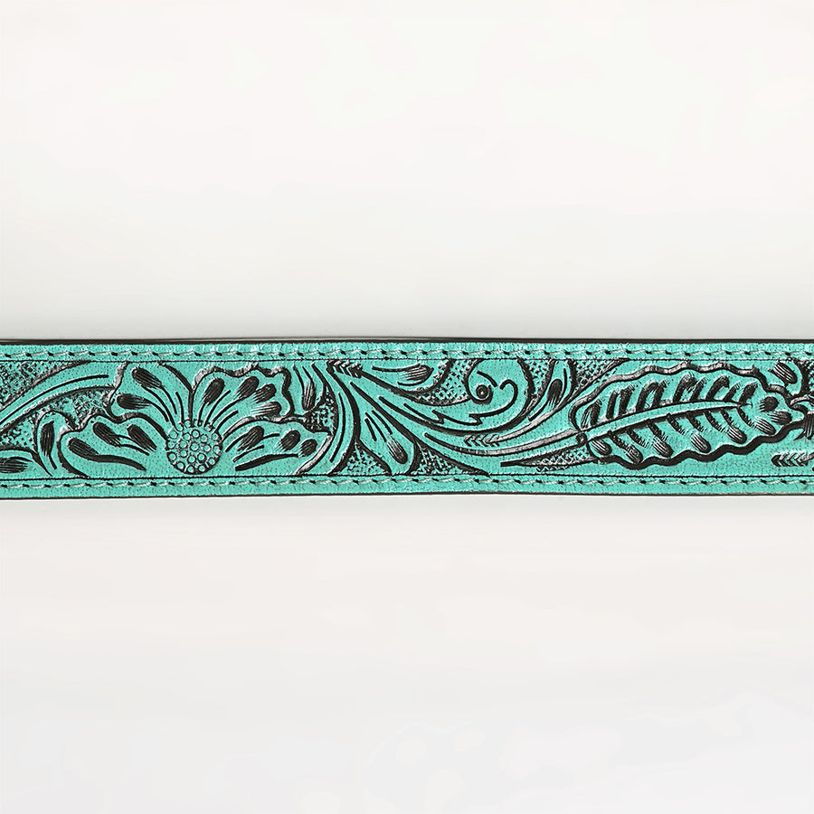 American Darling Belt Beautifully Hand Tooled Leather Unisex | Western Handcrafted