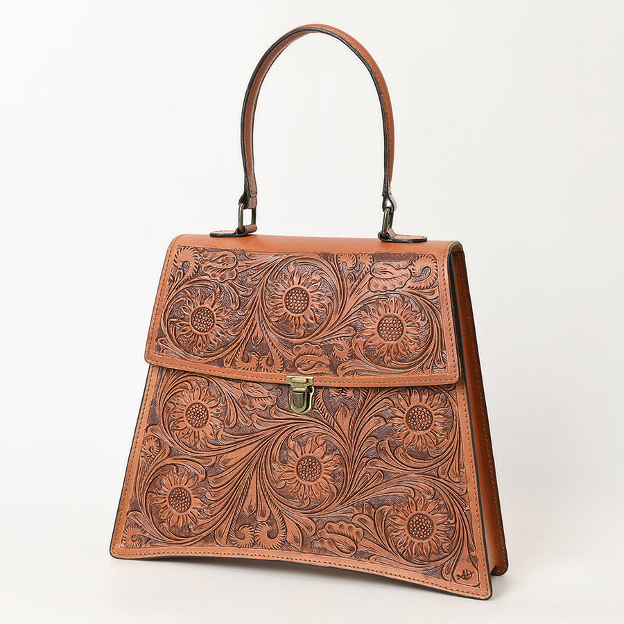 American Darling Tote Hand Tooled Genuine Leather Women Bag Western Handbag Purse | Travel Bags - Uhorse