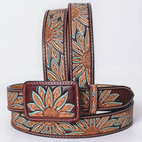 AMERICAN DARLING Beautifully Hand Tooled American Leather Unisex Belt - Hilason