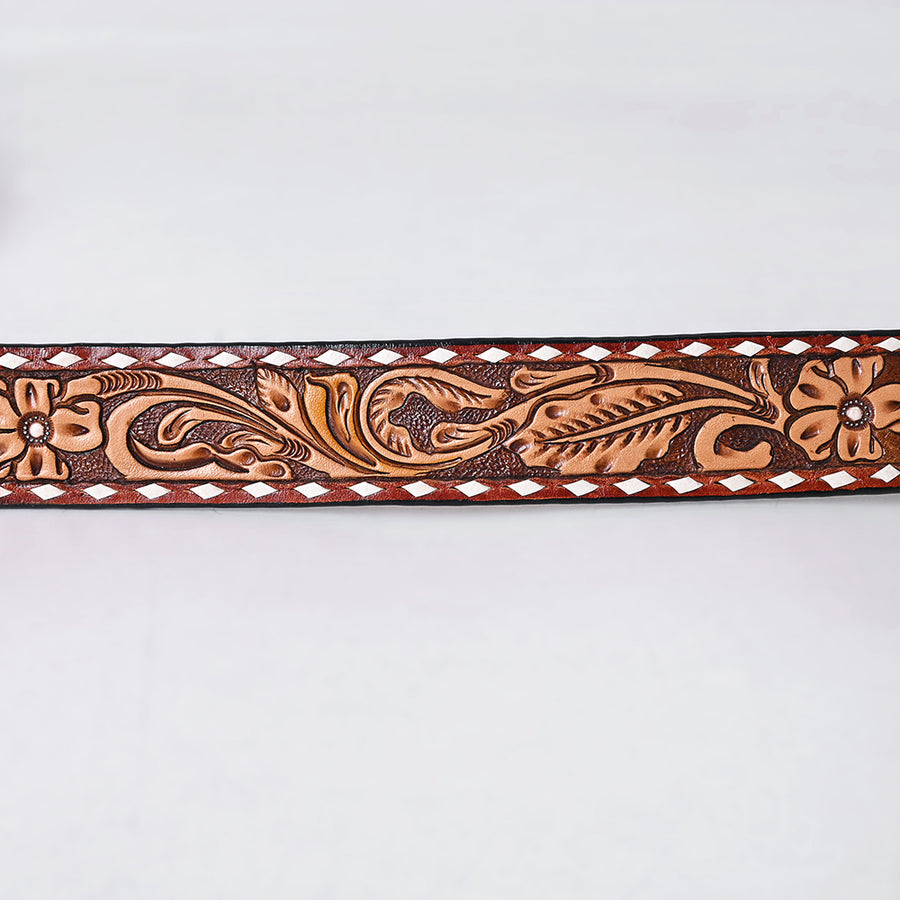 American Darling Beautifully Hand tooled Leather Unisex Belt| Western Belt | Handcrafted