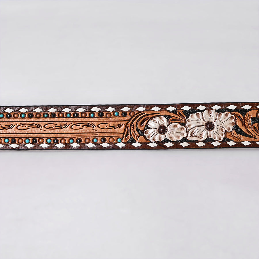 American Darling Beautifully Hand tooled Leather Unisex Belt| Western Belt | Handcrafted