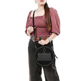 American Darling Canteen Genuine Suede Leather Women Bag Western Handbag Purse