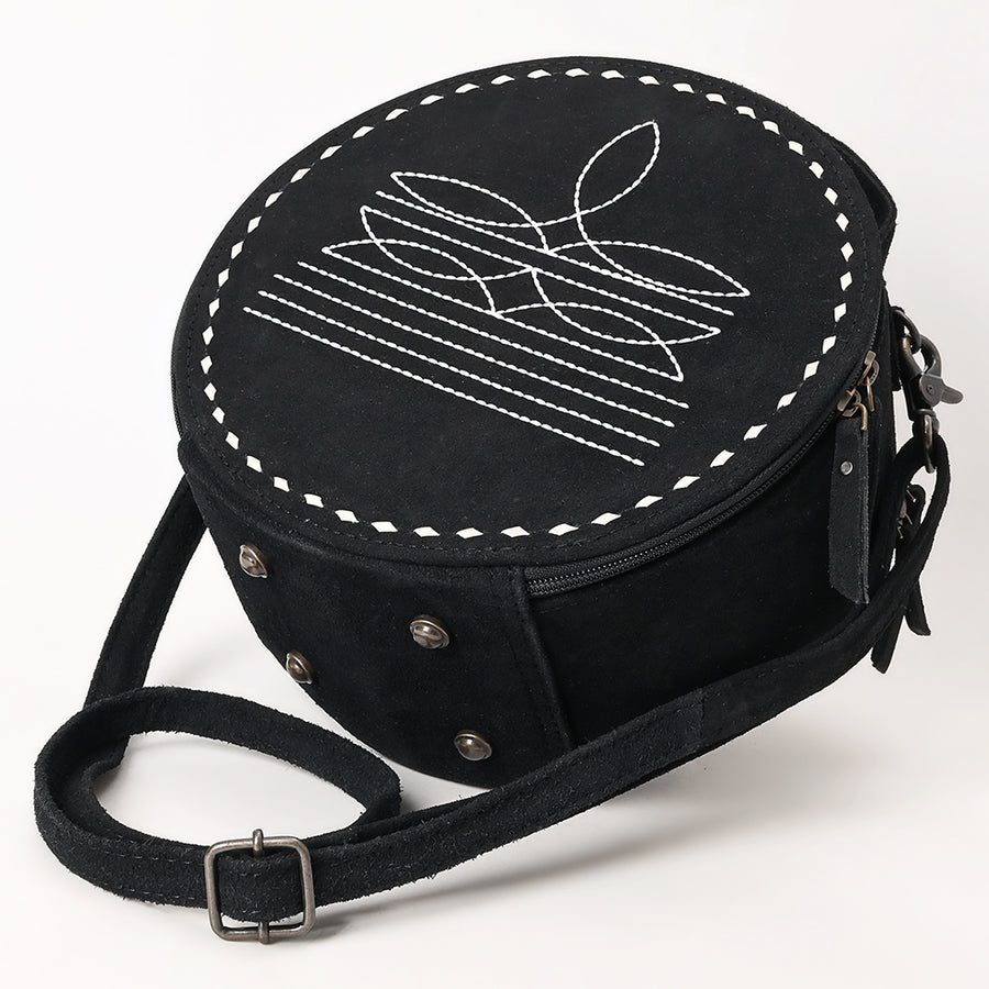 American Darling Genuine Suede Leather Women Canteen Bag Western Handbag Purse | Travel Clutch