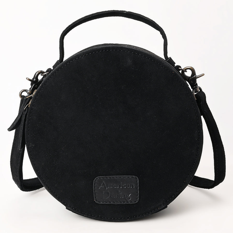 American Darling Genuine Suede Leather Women Canteen Bag Western Handbag Purse | Travel Clutch