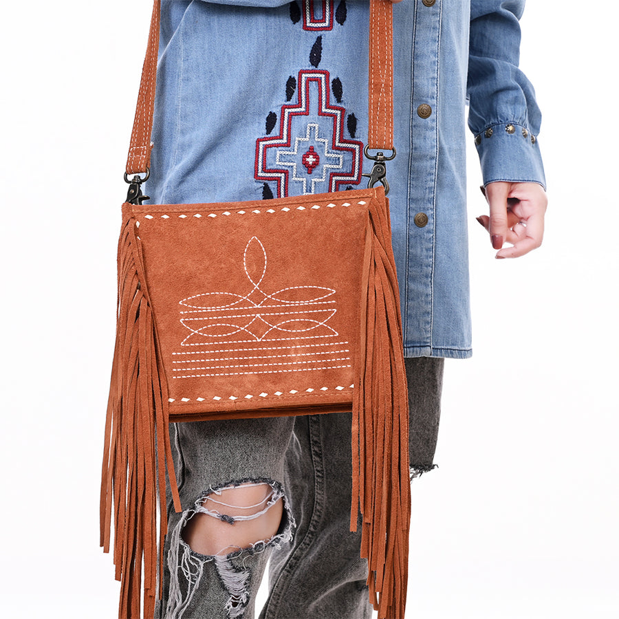 American Darling Cross Body Full Grain Genuine Leather Women Bag Western Handbag Purse | Crossbody for Cute