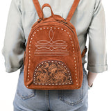 American Darling Backpack Hand Tooled Genuine Leather Women Bag Western Handbag Purse