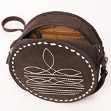 American Darling Suede Bag Genuine Leather Canteen Bag