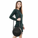 American Darling Canteen Crocodile Embossed Genuine Leather Women Bag Western Handbag Purse