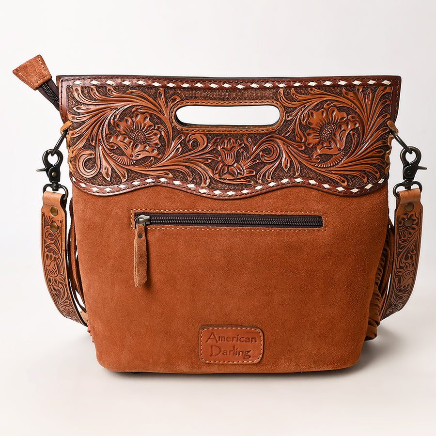 American Darling Crossbody Beautifully Hand Tooled Genuine Leather Women's Bag Western Handbag Purse| Bag