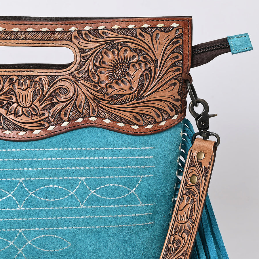 American Darling Crossbody Beautifully Hand Tooled Genuine Leather Women's Bag Western Handbag Purse| Bag