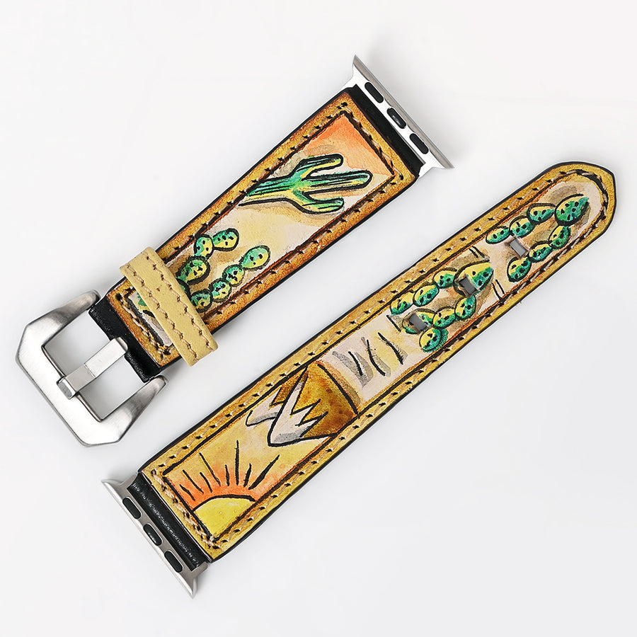 American Darling I watch Strap Genuine Leather With Beautiful Hand Painted Smart - Uhorse