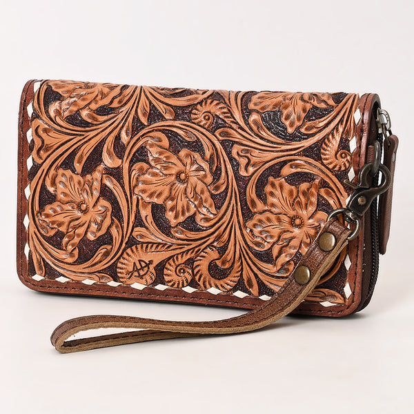American Darling Wristlet Beautifully Hand Tooled Genuine Leather by Hilason – Cowboy and equestrian accessories