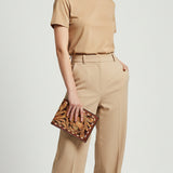 American Darling Hand-Tooled Leather Wallet Hand Bag with Floral Carving Buck Stitching Full-Grain Leather Compartments & Durable Construction