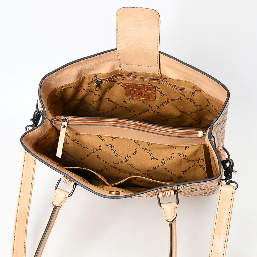 American Darling Tote Hand Tooled Genuine Leather Women Bag Western Handbag Purse | Travel Bags College Casual