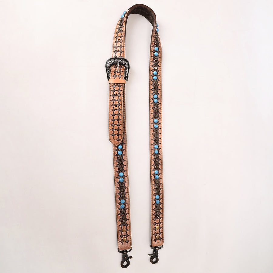 American Darling Hand Tooled Genuine Leather Crossbody Handle Strap For Bag - Uhorse