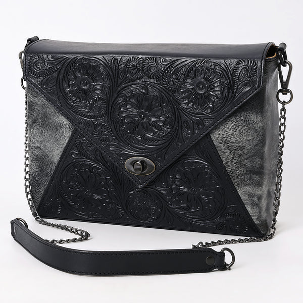 American Darling Envelope Hand Tooled Hair-On Genuine Leather Women Bag Western Handbag Purse | for - Uhorse