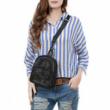 American Darling Sling Hand Tooled Genuine Leather Women Bag W.