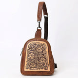 American Darling Sling Hand Tooled Genuine Leather Women Bag Western Handbag Purse | Fanny