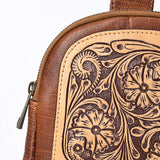 American Darling Sling Hand Tooled Genuine Leather Women Bag Western Handbag Purse | Fanny