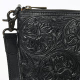 Small Crossbody Beautifully Hand Tooled Genuine Leather women bag western handbag purse