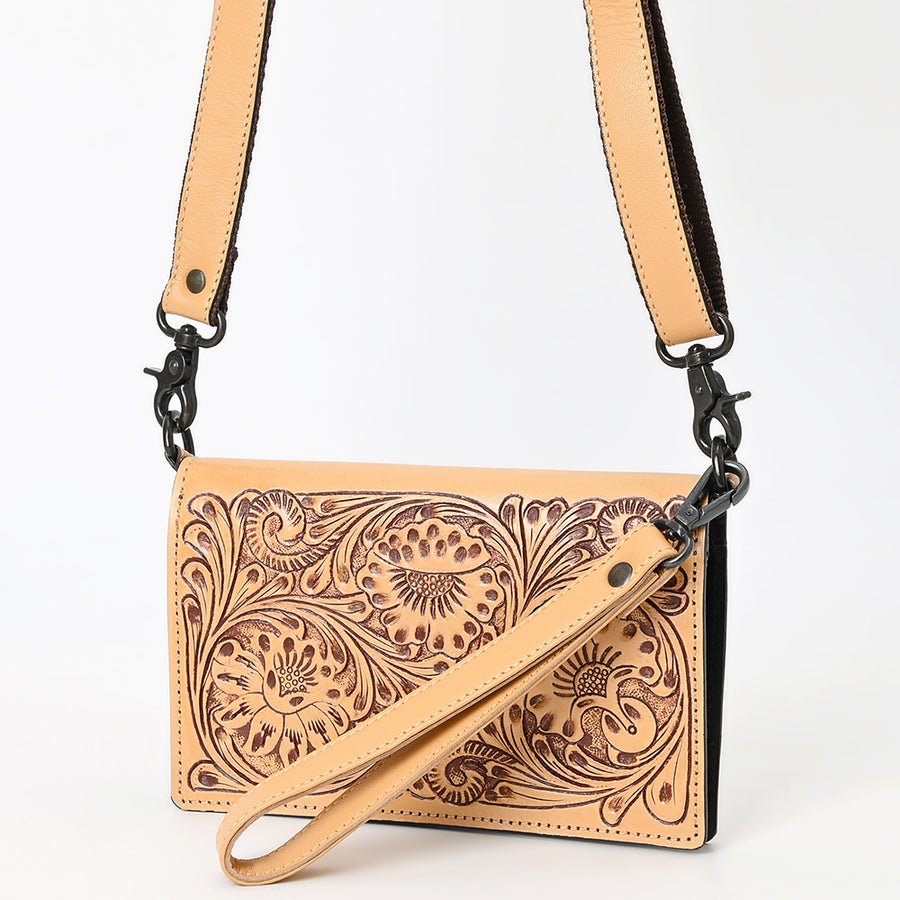 American Darling Wallet Beautifully Hand Tooled Genuine Leather Women Bag Western Handbag Purse | Handbags - Uhorse