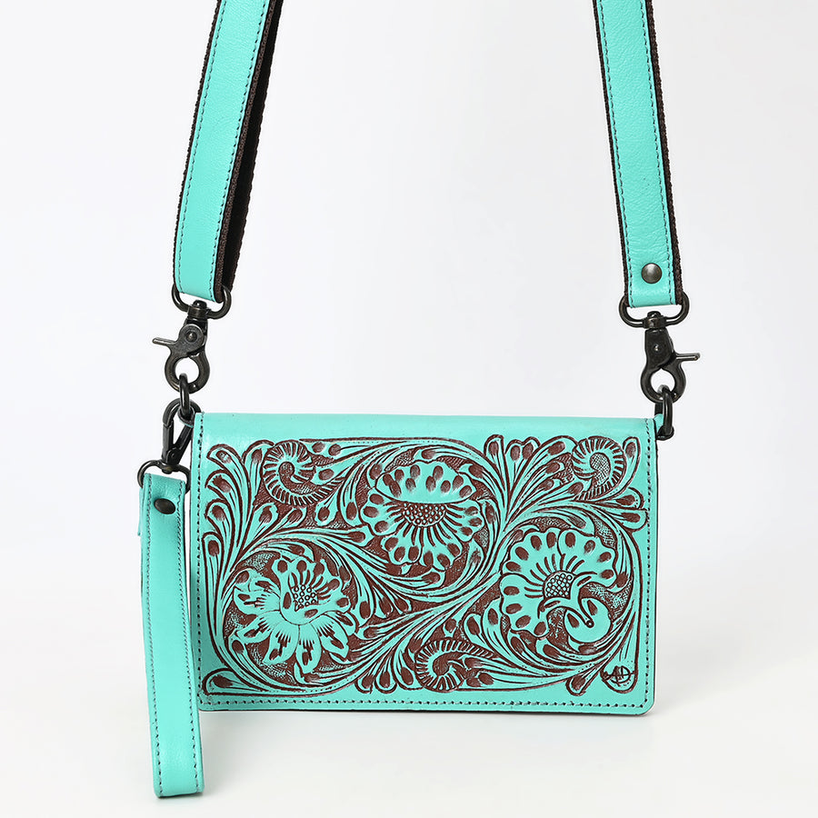 American Darling Wallet Beautifully Hand Tooled Genuine Leather Women Bag Western Handbag Purse | Handbags