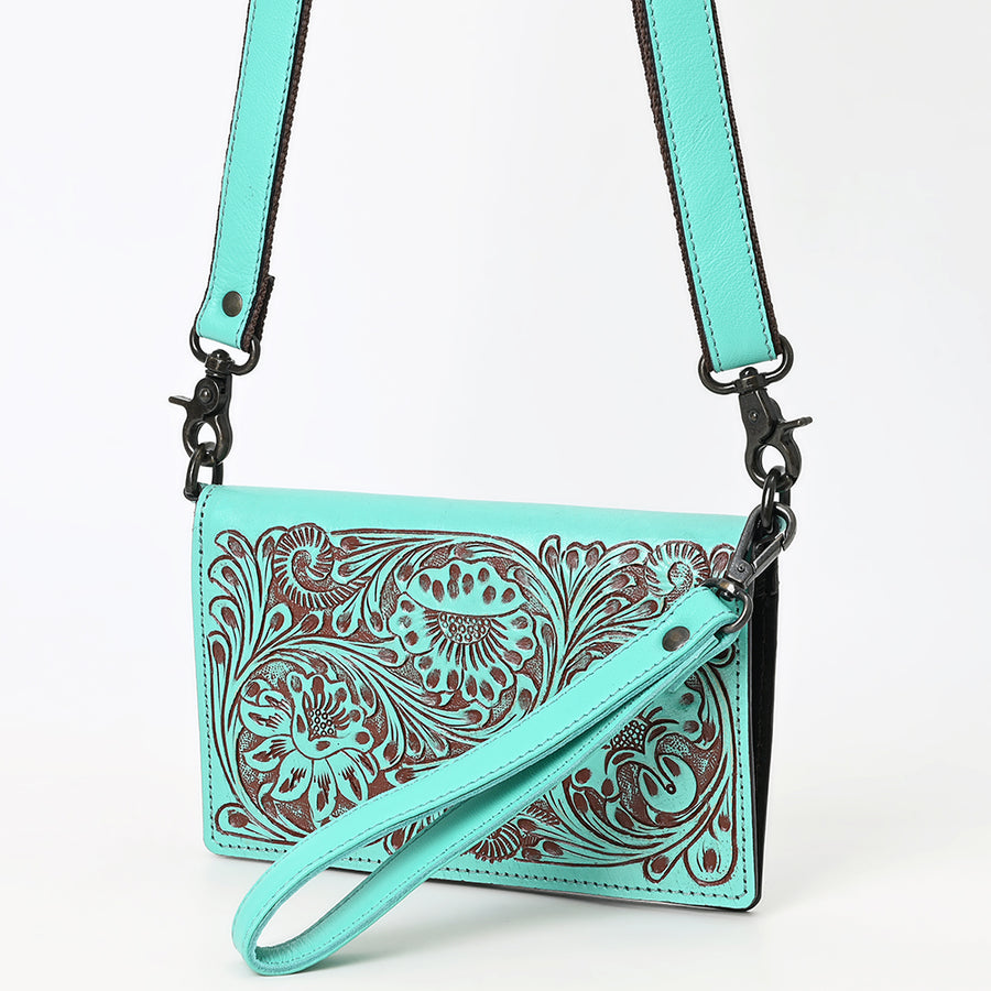 American Darling Wallet Beautifully Hand Tooled Genuine Leather Women Bag Western Handbag Purse | Handbags - Uhorse