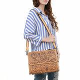 American Darling Wallet Beautifully Hand Tooled Genuine Leather Women