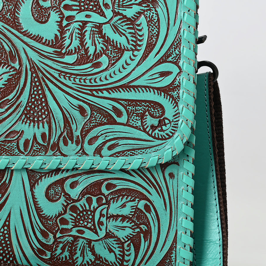 American Darling Wallet Beautifully Hand Tooled Genuine Leather Women Bag Western Handbag Purse | Handbags