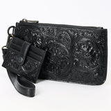 American Darling Wristlet Beautifully Hand Tooled Genuine Leather women bag western handbag purse