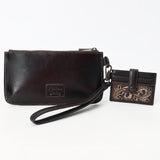 American Darling Wristlet Beautifully Hand Tooled Genuine Leather women bag western handbag purse