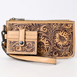 American Darling Wristlet Beautifully Hand Tooled Genuine Leather women bag western handbag purse