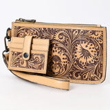 American Darling Wristlet Beautifully Hand Tooled Genuine Leather women bag western handbag purse