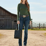 American Darling Tote Beautifully Hand Tooled Genuine Leather Women Bag Western Handbag Purse | |Travel