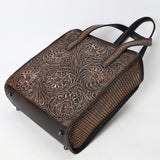 American Darling Tote Beautifully Hand Tooled Genuine Leather Women