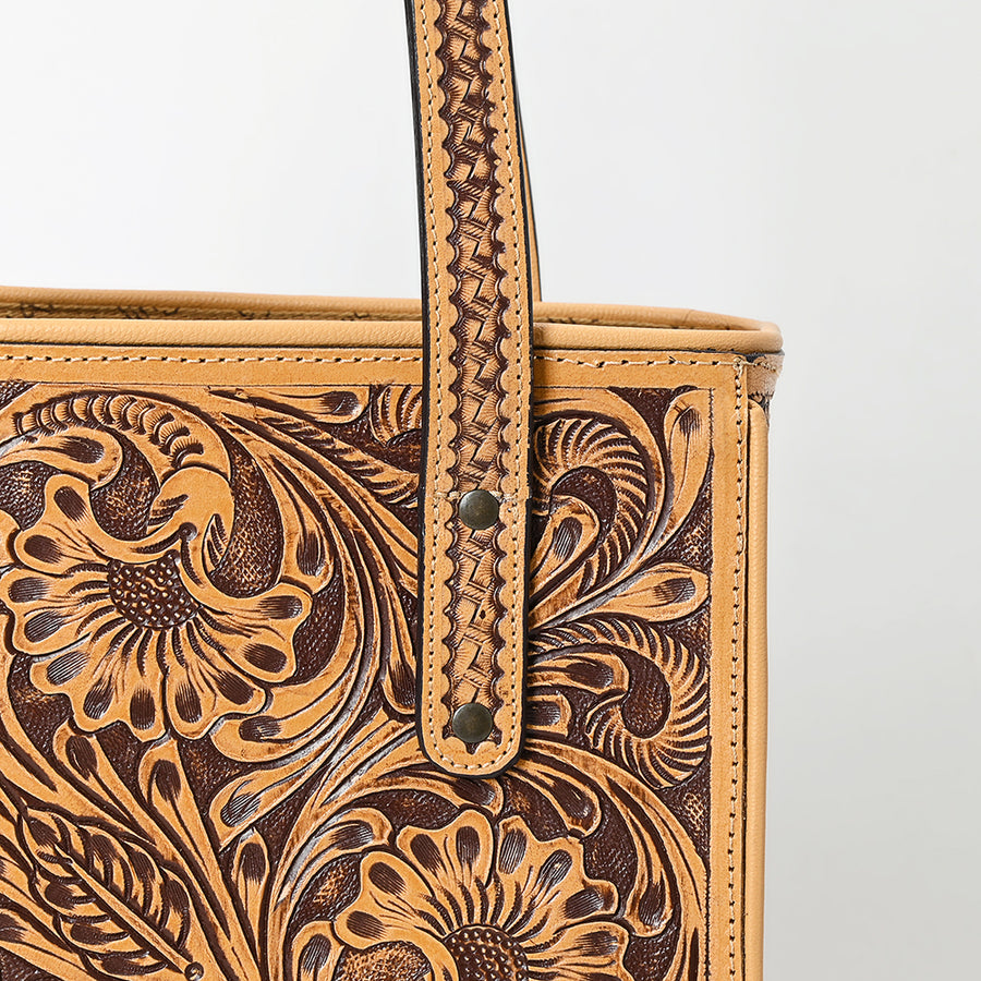 American Darling Tote Beautifully Hand Tooled Genuine Leather Women Bag Western Handbag Purse | |Travel