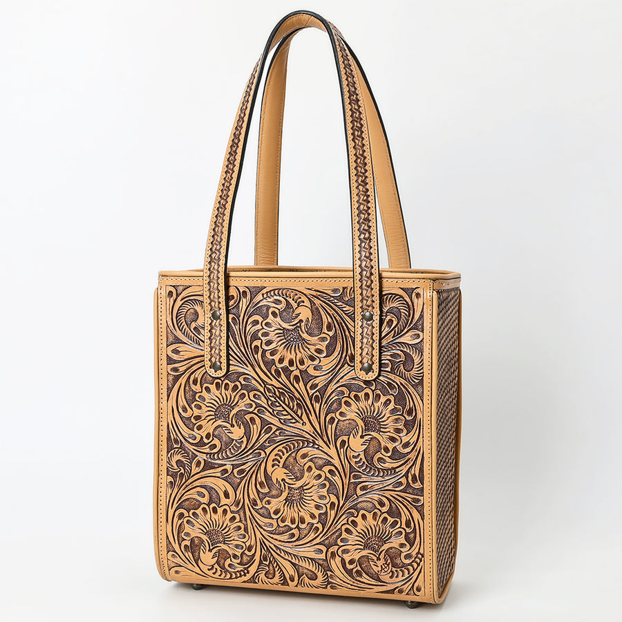 American Darling Tote Beautifully Hand Tooled Genuine Leather Women Bag Western Handbag Purse | |Travel - Uhorse