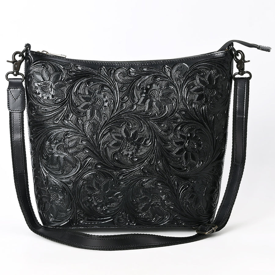 American Darling Large Crossbody Hand Tooled Genuine Leather Women Bag Western Handbag Purse