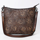 American Darling Large Crossbody Beautifully Hand Tooled Genuine Leather women bag western handbag purse