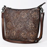 American Darling Large Crossbody Beautifully Hand Tooled Genuine Leather women bag western handbag purse